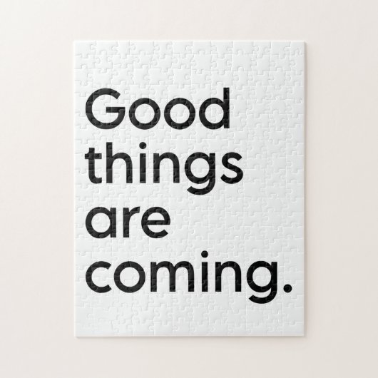 Inspirerend score voor positiviteit | Zwart-wit Legpuzzel (Verticaal)