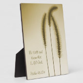 Inspirerend scriptbewerkte, bruine kop fotoplaat (Zijkant)