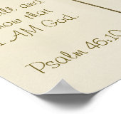 Inspirerend scriptbewerkte, bruine kop poster (Hoek)