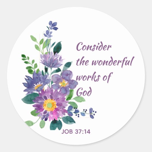 Inspirerend scriptcitaat  tuinventilator ronde sticker (Voorkant)
