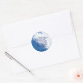 Inspirerend Scriptengel in wolken, Romeinen Ronde Sticker (Envelop)