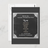 Inspirerend scriptnotering briefkaart (Voorkant / Achterkant)