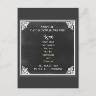 Inspirerend scriptnotering briefkaart