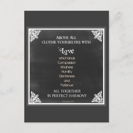 Inspirerend scriptnotering briefkaart (Voorkant)