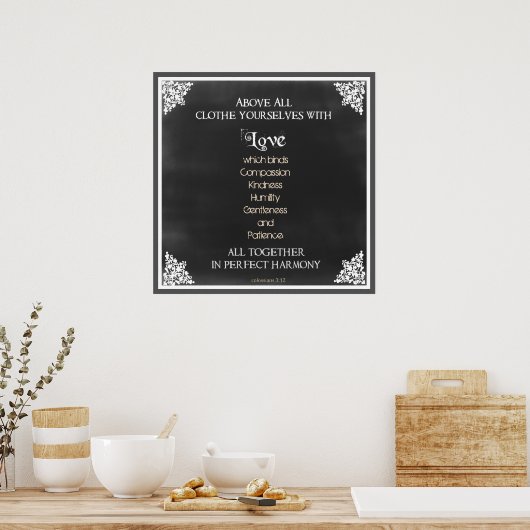 Inspirerend scriptnotering poster (Keuken)