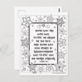 Inspirerend scripts vormen net als sterren kleuren briefkaart (Voorkant / Achterkant)