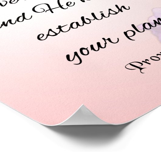 Inspirerend scripts, werkwoorden 16:3 poster (Hoek)