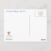 Inspirerend Scripture Isaiah 40:10 Bluebird Briefkaart (Achterkant)