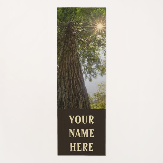 Inspirerend Sequoia Tree met Quote Yoga Mat (Voorkant)
