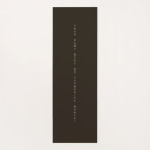 Inspirerend Sequoia Tree met Quote Yoga Mat (Achterkant)