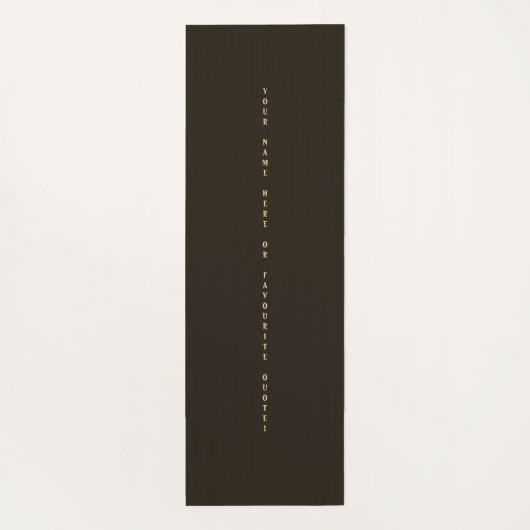 Inspirerend Sequoia Tree met Quote Yoga Mat (Achterkant)