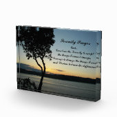 Inspirerend sereniteit gebed avond zonsondergang fotoblokken (Rechts)