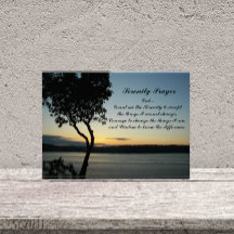 Inspirerend sereniteit gebed avond zonsondergang