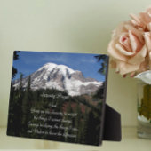 Inspirerend sereniteit gebed Mount Rainier Fotoplaat