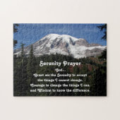 Inspirerend sereniteit gebed Mount Rainier Legpuzzel (Horizontaal)