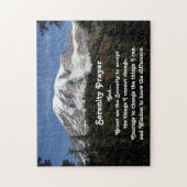 Inspirerend sereniteit gebed Mount Rainier Legpuzzel (Verticaal)