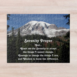 Inspirerend sereniteit gebed Mount Rainier Legpuzzel