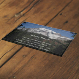 Inspirerend sereniteit gebed Mount Rainier Snijplank