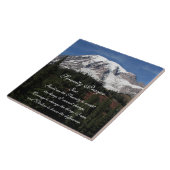 Inspirerend sereniteit gebed Mount Rainier Tegeltje (Zijkant)