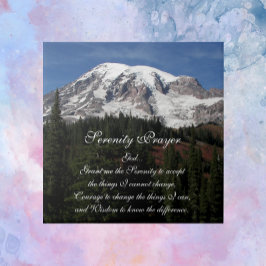 Inspirerend sereniteit gebed Mount Rainier Tegeltje
