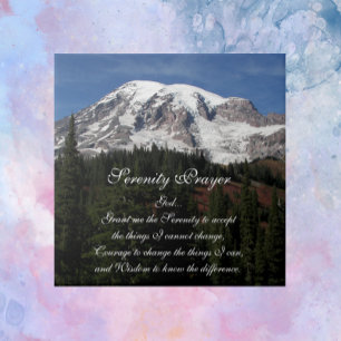 Inspirerend sereniteit gebed Mount Rainier Tegeltje