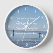 Inspirerend sereniteit gebed strandwandelaars (Voorkant)