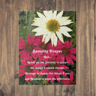 Inspirerend Serenity Prayer Coneflowers Bloemen Legpuzzel