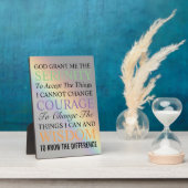 Inspirerend Serenity Prayer Kleurrijke Regenboog Fotoplaat (Zijkant)