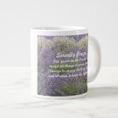 Inspirerend Serenity Prayer Lavendel Tuin Grote Koffiekop (Voorkant rechts)