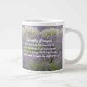 Inspirerend Serenity Prayer Lavendel Tuin Grote Koffiekop (Rechts)