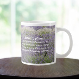 Inspirerend Serenity Prayer Lavendel Tuin Grote Koffiekop