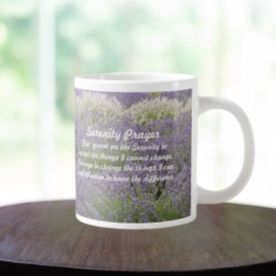 Inspirerend Serenity Prayer Lavendel Tuin Grote Koffiekop