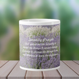 Inspirerend Serenity Prayer Lavendel Tuin Grote Koffiekop