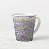 Inspirerend Serenity Prayer Lavendel Tuin Latte Mok (Rechterhoek)