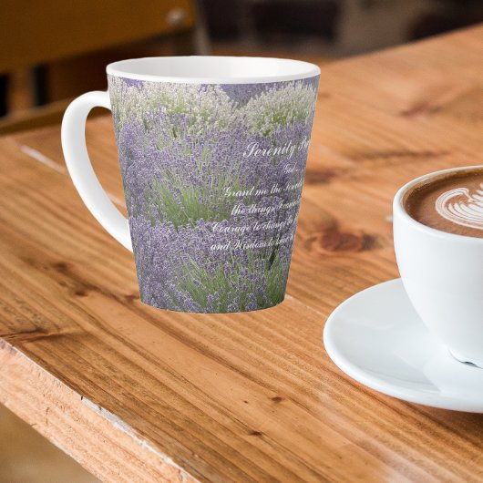 Inspirerend Serenity Prayer Lavendel Tuin Latte Mok