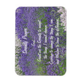 Inspirerend Serenity Prayer Lavendel Tuin Magneet (Verticaal)