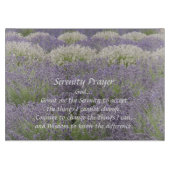 Inspirerend Serenity Prayer Lavendel Tuin Snijplank (Voorkant)