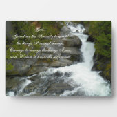 Inspirerend Serenity Prayer Waterval Fotoplaat (voorkant)