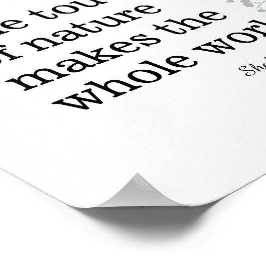 inspirerend Shakespeare citeert zwart-wit Poster (Hoek)