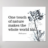 inspirerend Shakespeare citeert zwart-wit Poster (Voorkant)