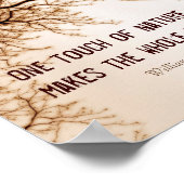 inspirerend Shakespeare natuur citaat sepia Poster (Hoek)
