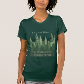 Inspirerend Shinrin-yoku Forest Bathing Quote T-shirt (Voorkant)