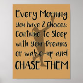 Inspirerend Shot Put Throw Poster (Voorkant)