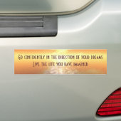 Inspirerend Sinaasappel zonnebank of Zaal Sticker (Op auto)