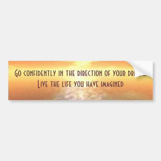 Inspirerend Sinaasappel zonnebank of Zaal Sticker (Voorkant)