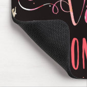 Inspirerend slogan positieve vibes alleen floral muismat (Hoek)