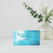 Inspirerend Soaring Hawk in de hemel Visitekaartje (Staand voorkant)