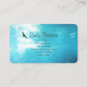 Inspirerend Soaring Hawk in de hemel Visitekaartje (Achterkant)