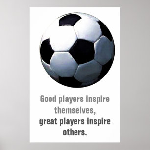 Inspirerend Soccer Football Uniek Kunstwerk Poster