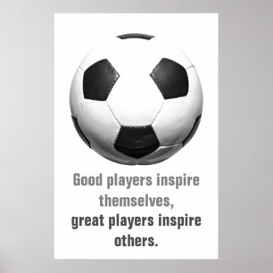Inspirerend Soccer Football Uniek Kunstwerk Poster